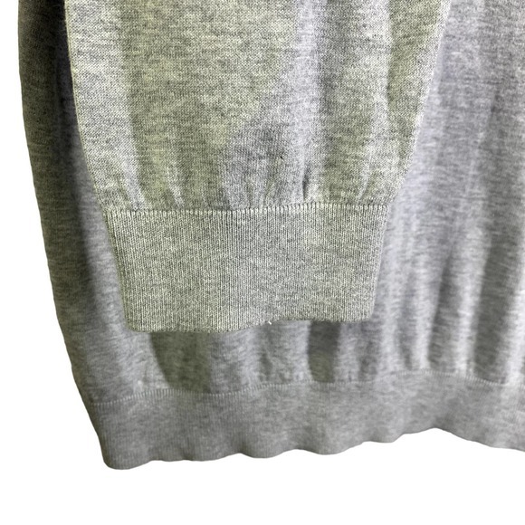 BANANA REPUBLIC Gray V-Neck Pullover‎ Sweater - Picture 6 of 11
